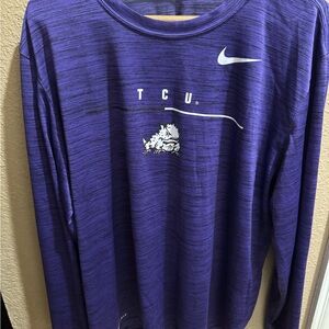 Nike TCU Dri-Fit Long Sleeve Shirt